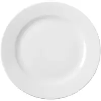 Hendi Plat bord – versterkte randen – slijtvast porselein – 160 mm – wit