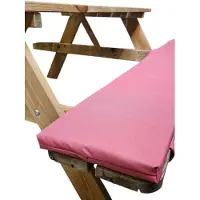 Mullrose Kussen-picknicktafel- oud roze -180cm-1 stuk