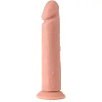 Virgite - Vibrerende Dildo Met Afstandsbediening 26.5 x 8 cm - Lichte Huidskleur