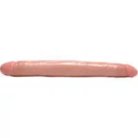 XR Brands AF145-FLESH - Realistic Double Dildo - 17.5 inch - Flesh