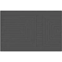 MD-ENTREE MD Entree - Deurmat - Ribmat - Curves - Square - Anthra - 80 x 120 cm - 100% PET