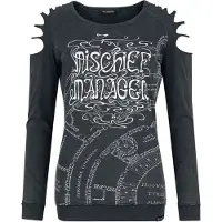 Harry Potter Shirt met lange mouwen - Mischief Managed - L tot XXL - voor Vrouwen - donkergrijs | Maat XL