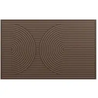MD-ENTREE deurmat Curves Archy bruin (120x80 cm)