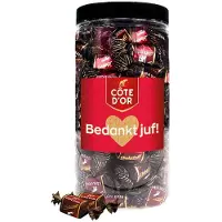 Côte d'Or Chokotoff chocolade "Bedankt juf!" - cadeau voor juf - einde schooljaar - bonbons met pure chocolade en toffee - chocoladecadeau - 800g