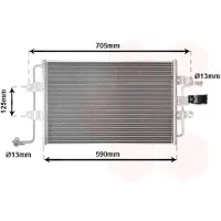 VAN WEZEL 58005176 Condensor voor airco