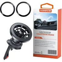 Xssive Geschikt voor MagSafe Autohouder - Telefoonhouder Auto Ventilatie - GSM Houder Auto Magneet voor Ventilatierooster - Telefoon Houder Auto Magneet - 360 Graden Draaibaar