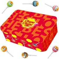 Chupa Chups Best of Mini candy collection box - lollies in verschillende smaken - 70 stuks - lolly - geschenkdoos - snoepcadeau - 420g