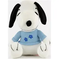 Snoopy met T-shirt (Blauw) Pluche Knuffel 25 cm