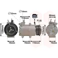 VAN WEZEL 1801K711 Aircopomp