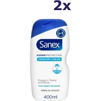 Sanex 2x douchegel Dermo protection comfort clean 400ML