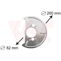 VAN WEZEL STOFSCHILD VOOR R 86+ voor o.a. VOLKSWAGEN