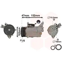 VAN WEZEL 0600K076 Aircopomp