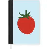 MuchoWow Notitieboek - Schrijfboek - Rood - Tomaat - Groente - Notitieboekje klein - A5 formaat - Schrijfblok