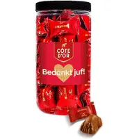 Côte d'Or Mini Bouchée chocolade "Bedankt juf!" - cadeau voor juf - einde schooljaar - chocoladecadeau - 500g