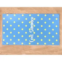 Lucca Sneldrogend Microvezel Strandlaken - Cool Summer - 100x180 - Blue