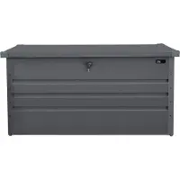 Axi Miles metalen Opbergbox 400 Antraciet - 132x60x62cm