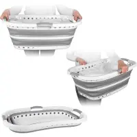 Beldray Opvouwbare Wasmand - 37L | Hip-Hugger | Grijs