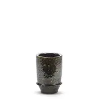 Serax Bloempot 02 S Dune Dark Green (18 x 18 x 26 cm)