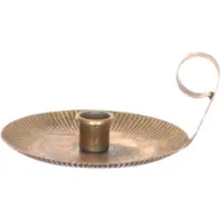 HBX natural living Kandelaar metaal goud Ø19,5xh9cm goud Metaal Kandelaar
