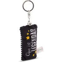 Magni Sleutelhanger mini pluche kussen Opa is legendarisch 8cm met bel