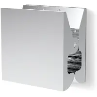 DECOR WALTHER Haakje PINCH Vierkant Medium Chrome