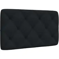 vidaXL Hoofdbordkussen 80 cm stof zwart