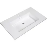 Badplaats Wastafel Angela 80 x 48 cm – Wit – Wasbak voor Wastafelkast