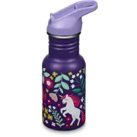 Klean Kanteen Waterfles Kids Classic Narrow 355ml Flip Seal Sport Cap Leaping Unicorns