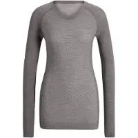Falke Wool-Tech Light Round Neck sneldrogend wol functioneel functioneel shirt met lange mouwen dames grijs - maat XL