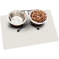 Floordirekt Vinyl Onderlegmat voor Voerbakken & Kooien - Transparant - 48 x 30 cm