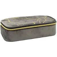 Soho Valo Etui XL - Bakmodel - Rechthoek - Diverse opbergmogelijkheden - L24 x B12 x H6cm - Grey