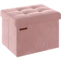 Songmics Opbergkist - Opbergdoos met Deksel - 130 kg Belastbaar - Roze – Sterke Box