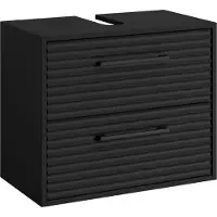 Badplaats Wastafel onderkast etna 60 x cm 35 cm x 50 cm mat zwart -