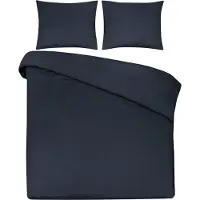 DoubleDry Dekbedovertrek 100% natuurlijk katoen tweepersoons 200x200/220 cm +