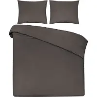DoubleDry Dekbedovertrek 100% natuurlijk katoen tweepersoons 200x200/220 cm +