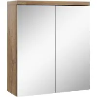 Badplaats Spiegelkast toledo 60 x 20 x 60 cm bruin badkamerkast