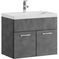 Badplaats Badkamermeubel montreal set 01 60 x 35 cm donker badmeubel