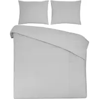 DoubleDry Dekbedovertrek 100% natuurlijk katoen tweepersoons 200x200/220 cm +