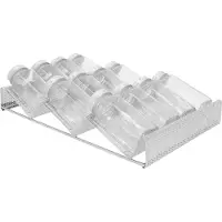 QUVIO Kruidenhouder lade - 3 lagen - RVS