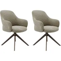 Label51 Eetkamerstoel Bern - Mushroom - Boucle - Brons Metalen Frame