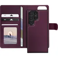 Mayaxess , Hoesje Geschikt voor Samsung Galaxy S23 Ultra Afneembare Shell, Paars