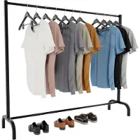 CLP Lara Kledingrek - Kledingstandaard - Dressboy - 150x38x120 cm/zwart