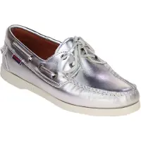 Sebago Women Docksides Portland Met Woman Silver-Schoenmaat 39