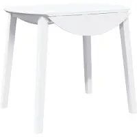 vidaXL Eettafel massief hout wit rubber