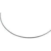 Zinzi 43cm zilveren omega collier 1,5mm breed ZIOM15-43
