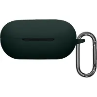 Kwmobile cover voor oordopjes case - geschikt voor Beats Powerbeats Pro 2 - Trendy beschermhoes draadloze oordopjes in donkergroen