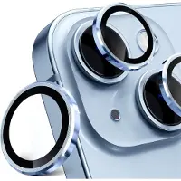 Ntech iPhone 15 / 15 Plus Camera Lens Screen Protector Blauw - Screenprotector - Camera Protector iPhone 15