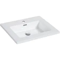 Badplaats Wastafel Angela 60 x 48 cm – Wit – Wasbak voor Wastafelkast