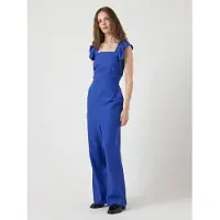 Y.A.S Loose fit jumpsuit van een mix van viscose en linnen, model 'ISMA'
