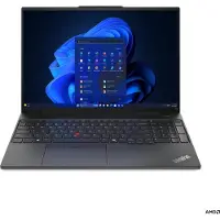 Lenovo ThinkPad E16 Gen 2 (AMD), AMD Ryzen 5 7535U laptop, 40,6 cm (16 inch), WUXGA, 8 GB DDR5-SDRAM, 256 GB SSD, Wi-Fi 6E (802.11ax), Windows 11 Pro, Engels, zwart, nieuw, in originele verpakking